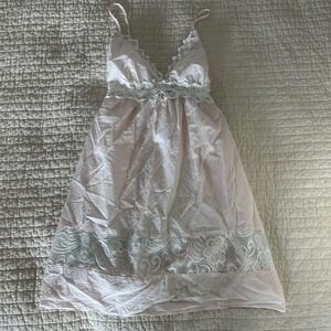 Coquette pink cotton lace dress